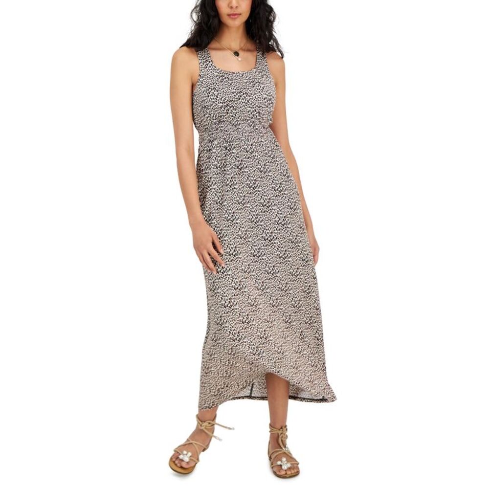 INC International Concepts Petite Smocked Floral Maxi Dress